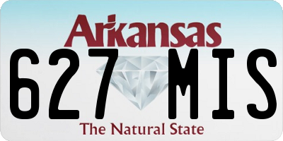 AR license plate 627MIS