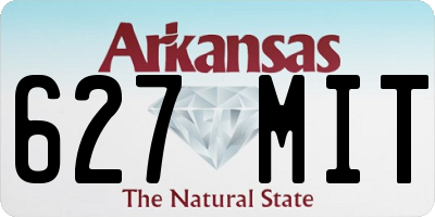 AR license plate 627MIT