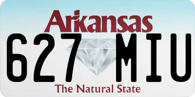 AR license plate 627MIU