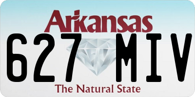 AR license plate 627MIV