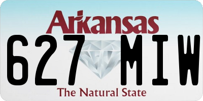 AR license plate 627MIW