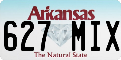 AR license plate 627MIX
