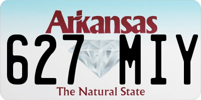 AR license plate 627MIY