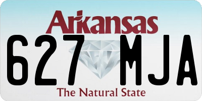 AR license plate 627MJA