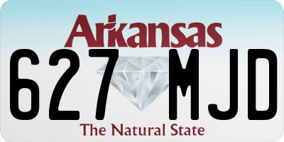 AR license plate 627MJD
