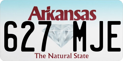 AR license plate 627MJE