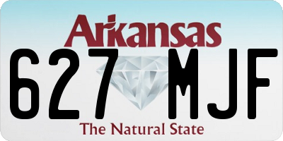 AR license plate 627MJF