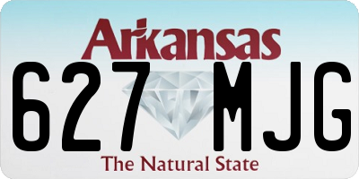 AR license plate 627MJG