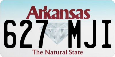 AR license plate 627MJI