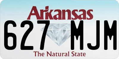 AR license plate 627MJM