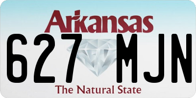 AR license plate 627MJN