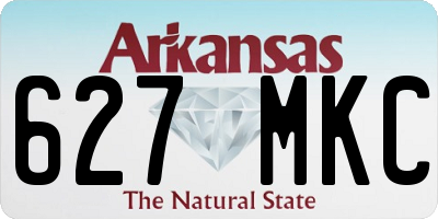 AR license plate 627MKC