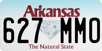 AR license plate 627MMO