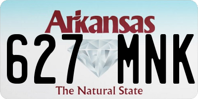 AR license plate 627MNK
