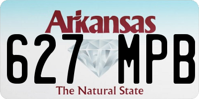 AR license plate 627MPB