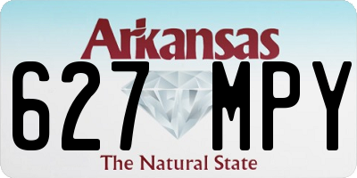 AR license plate 627MPY