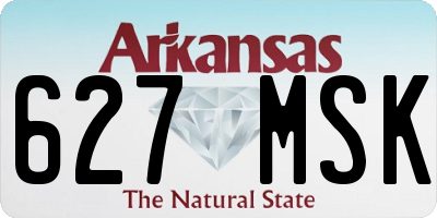 AR license plate 627MSK