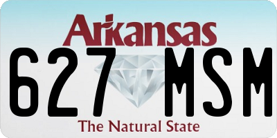 AR license plate 627MSM