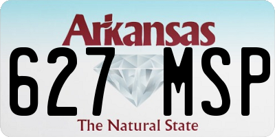 AR license plate 627MSP