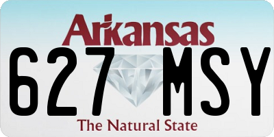 AR license plate 627MSY