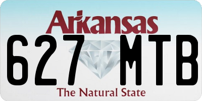 AR license plate 627MTB