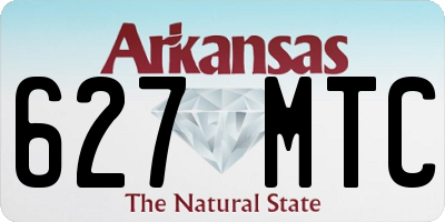 AR license plate 627MTC