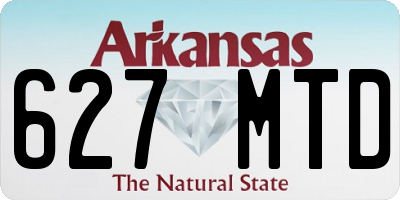 AR license plate 627MTD