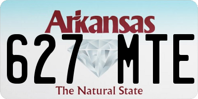 AR license plate 627MTE