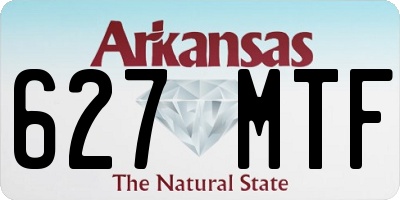 AR license plate 627MTF