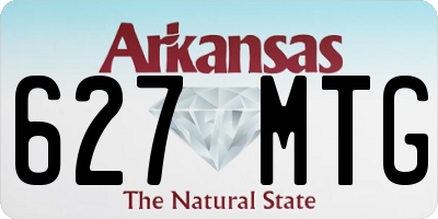 AR license plate 627MTG