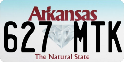 AR license plate 627MTK