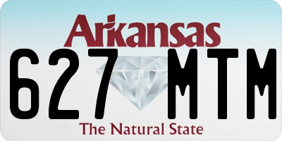 AR license plate 627MTM