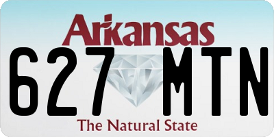 AR license plate 627MTN