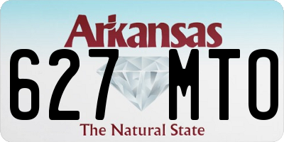 AR license plate 627MTO