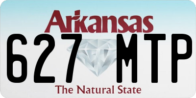 AR license plate 627MTP