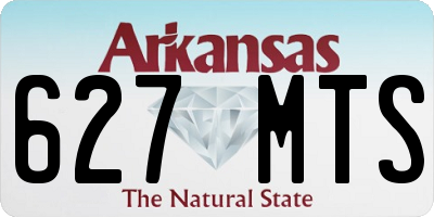 AR license plate 627MTS