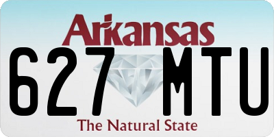 AR license plate 627MTU