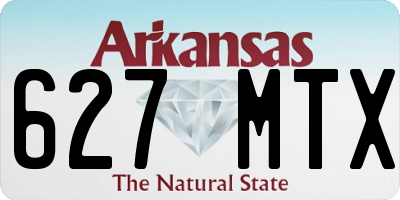 AR license plate 627MTX