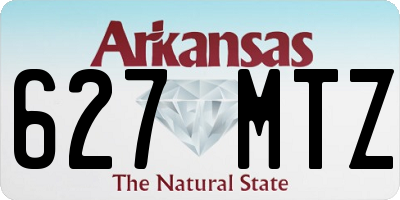 AR license plate 627MTZ
