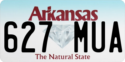 AR license plate 627MUA
