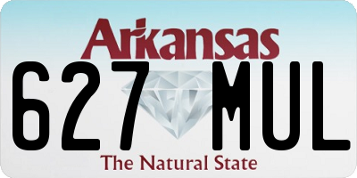 AR license plate 627MUL