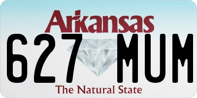 AR license plate 627MUM