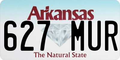 AR license plate 627MUR