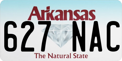 AR license plate 627NAC