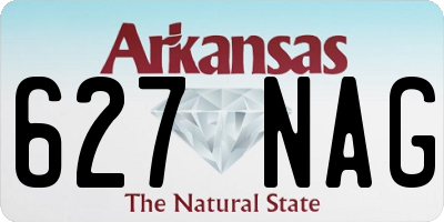 AR license plate 627NAG
