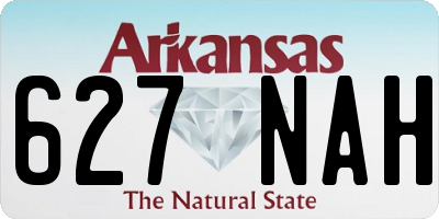 AR license plate 627NAH