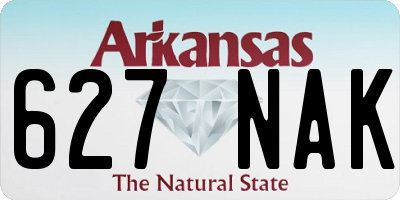 AR license plate 627NAK