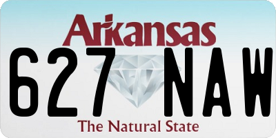AR license plate 627NAW