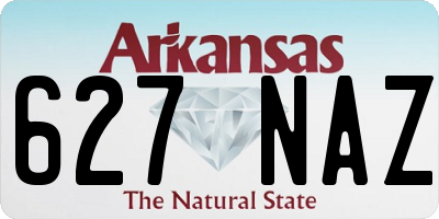 AR license plate 627NAZ