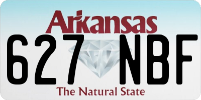 AR license plate 627NBF